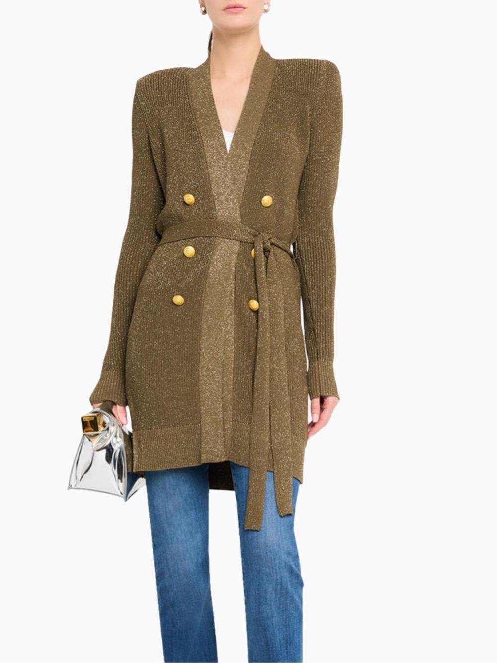 L'AGENCE Noe Double Breasted Cardigan NWT